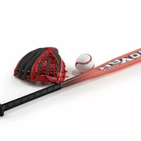 Softball Bat Equipment 3d model