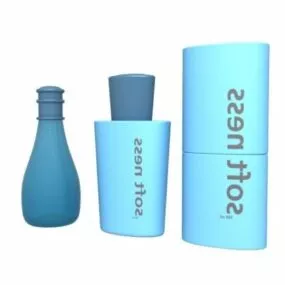 Cosmetic Softness Shampoo Set 3d model