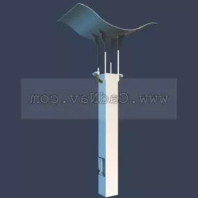 Solar Design Garden Light 3d model
