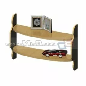 Wooden Console Table Furniture 3d model