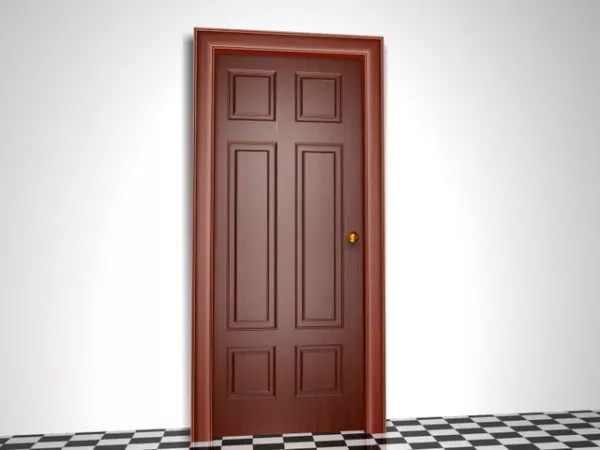 Solid Wooden Door 3d model Solid Wooden Door 3d model