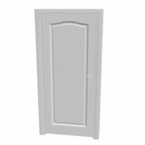 Solid Wood Home Flush Door 3d model