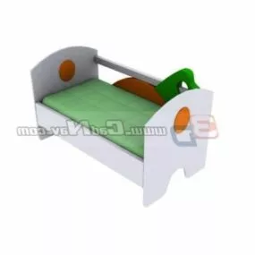 Wood Junior Bed Furniture 3d model