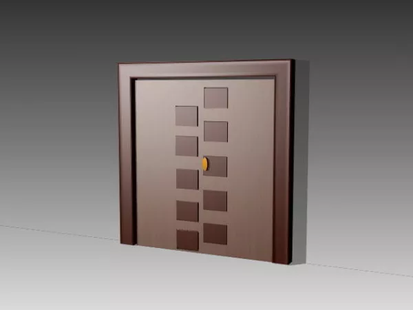 Wooden Soundproof Door 3d model Wooden Soundproof Door 3d model