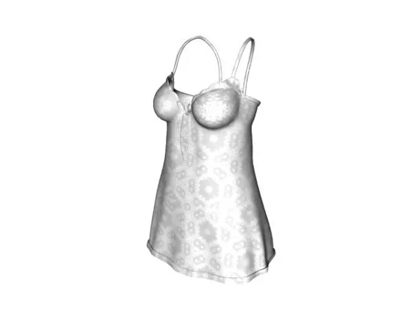 Spaghetti Strap Top Women Fashion 3d model Spaghetti Strap Top Women Fashion 3d model