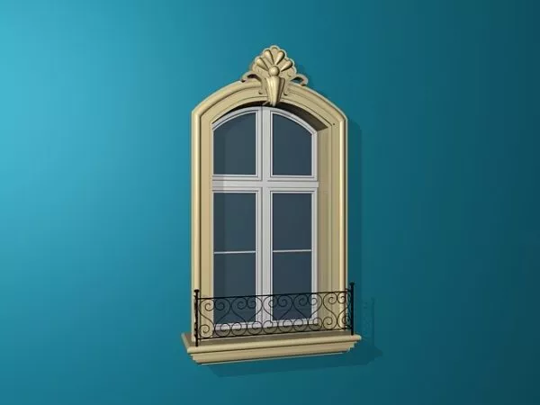Spanish Colonial Window 3d model Spanish Colonial Window 3d model