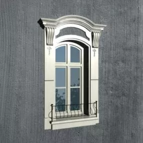 Antique Spanish Window Trim 3d model