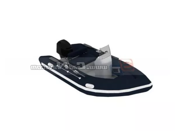 White Fast Yatch 3d model
