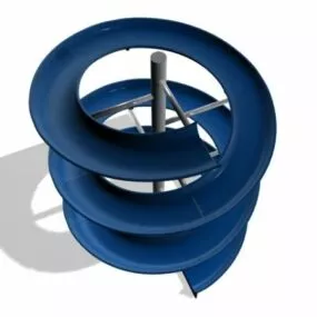 Playground Spiral Slide 3d model