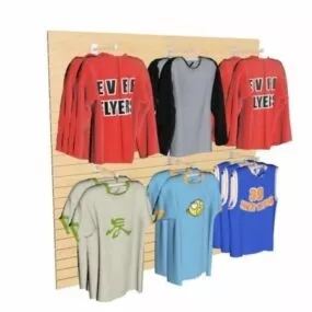 Sport T-shirt On Display Rock 3d model