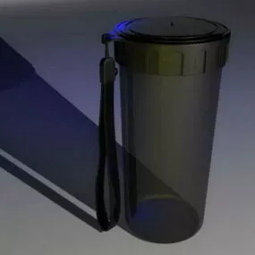 Transparent Sports Drink Bottle 3d model