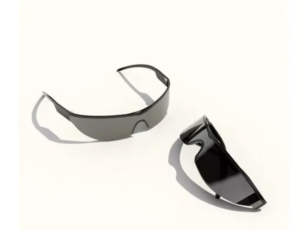 Sunglasses Red Color 3d model