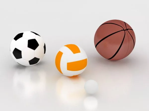 Low Poly Volleyball Ball 3d model