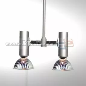 Metal Spotlight Fixture Lighting 3d model