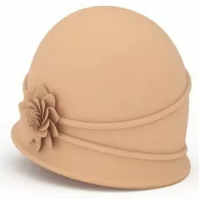 Fashion Spring Cloche Hat 3d model