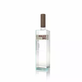 Organic Vodka Wine Bottle 3d model