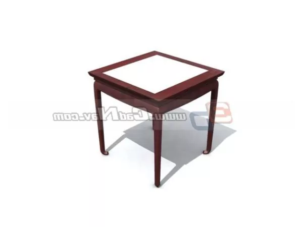 Wooden Square Table Ceramic Top 3d model Wooden Square Table Ceramic Top 3d model