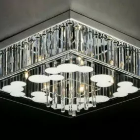Big Square Ceiling Lamp 3d model
