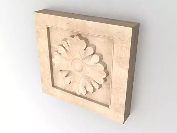 Wooden Medallion Wall Art 3d model Wooden Medallion Wall Art 3d model