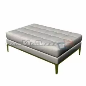 Square Ottoman Bench Furniture 3d model