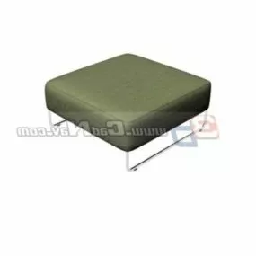 Square Ottoman Stool Furniture 3d model