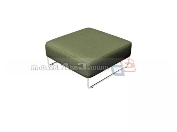 Square Ottoman Stool Furniture 3d model Square Ottoman Stool Furniture 3d model