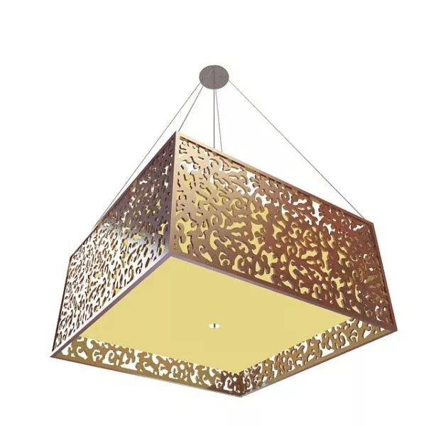 Ceiling Square Pendant Light Fixture 3d model Ceiling Square Pendant Light Fixture 3d model