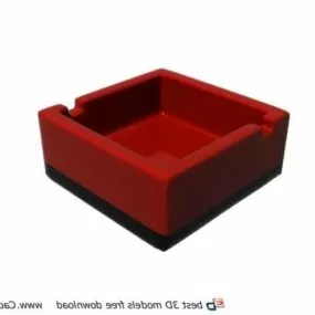 Square Cigar Ashtray 3d model