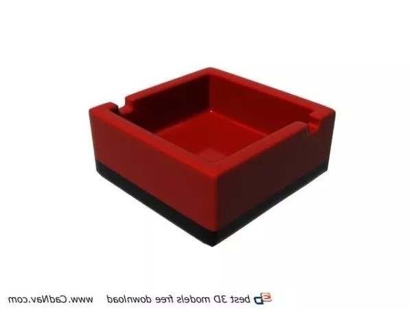 Square Cigar Ashtray 3d model Square Cigar Ashtray 3d model
