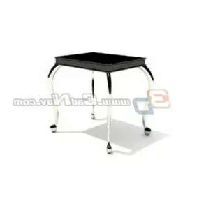 Elegant Design Square Stool 3d model