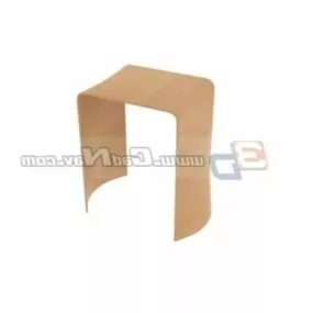 Furniture Stacking Wood Stool 3d model