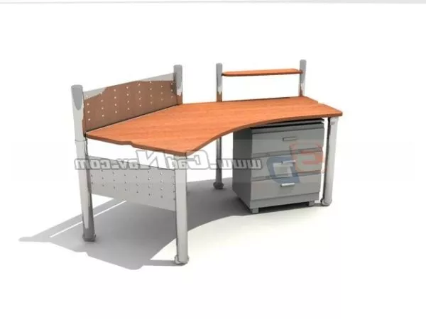 Staff Desk Cabinet Furniture 3d model Staff Desk Cabinet Furniture 3d model