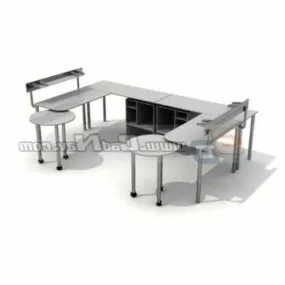 Furniture Staff Workstation 3d model