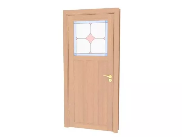 Stained Glass Door Furniture 3d model Stained Glass Door Furniture 3d model
