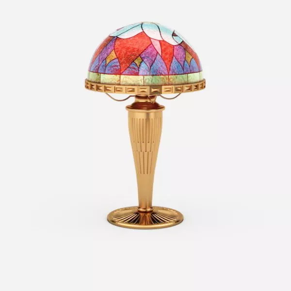 Antique Decorative Glass Table Lamp 3d model Antique Decorative Glass Table Lamp 3d model