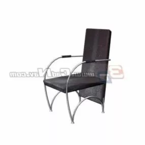 Restaurant Stainless Steel Armchair 3d model