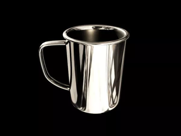 Porcelain Cup Lines Texture 3d model