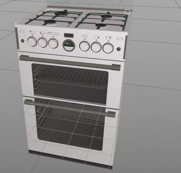 Stove With Oven 3d model