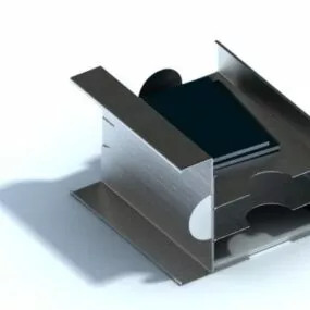 Stainless Steel Office Folder Holder 3d model