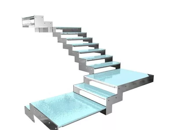 Swimming Pool Stair 3d model