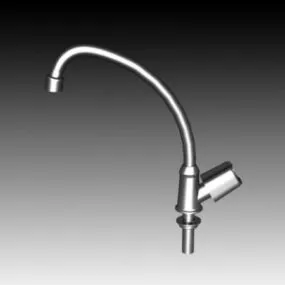 Stainless Steel Kitchen Faucet Equipment 3d model