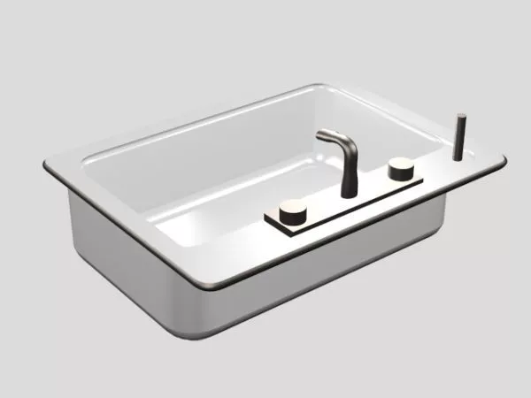 Stone Sink, Polished Stone 3d model