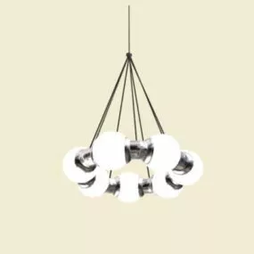 Modern Glass Ball Ceiling Pendant Light 3d model
