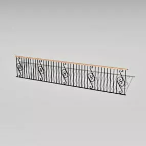 Home Decor Stair Handrail Design 3d model