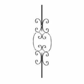 Antique Stair Railing Spindle Design 3d model