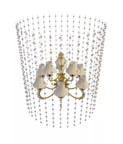 Staircase Long Style Home Chandelier 3d model Staircase Long Style Home Chandelier 3d model