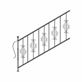Vintage Staircases Handrails 3d model