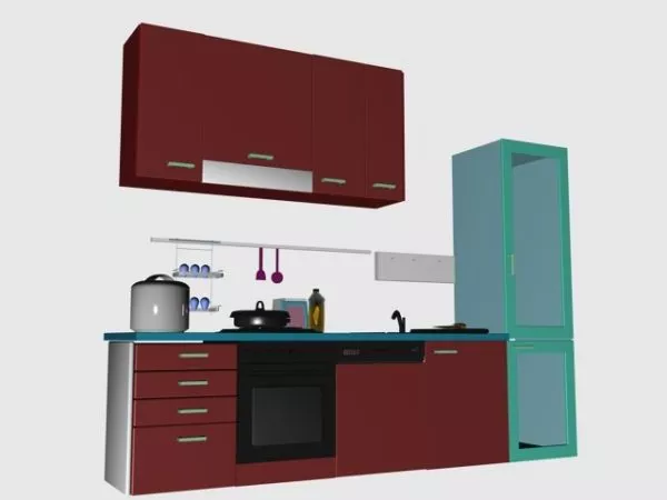 Gas Cooktop 3d model