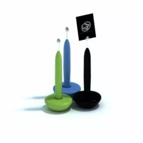 Office Equipment Standing Memo Clip 3d model