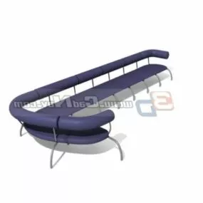Station Space Waiting Chair 3d model